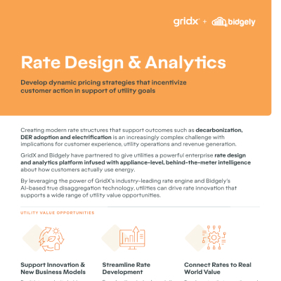 Rate Design & Analytics: Bidgely + GridX