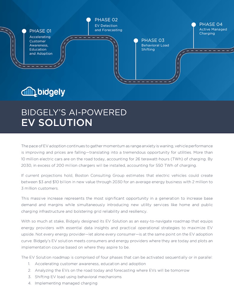 Bidgely's AI-Powered EV Solution: Four Phases