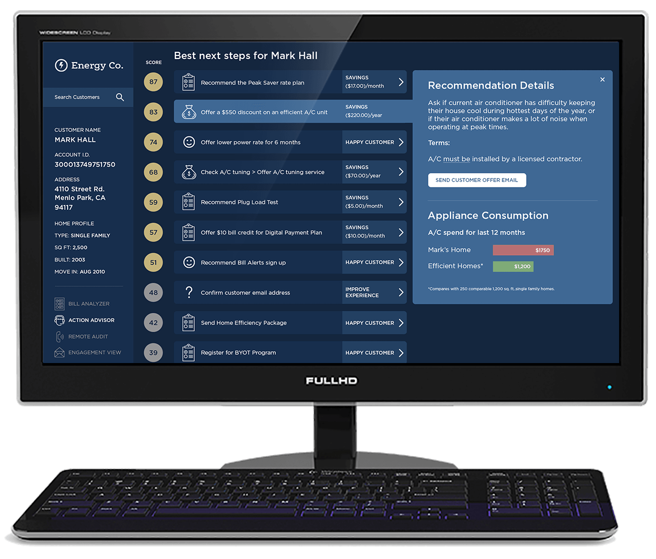 Bidgely Action Advisor a Utility Call Center Solution